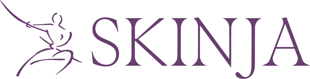 Skinja logo in purple